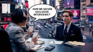 How we secure exclusive interviews?